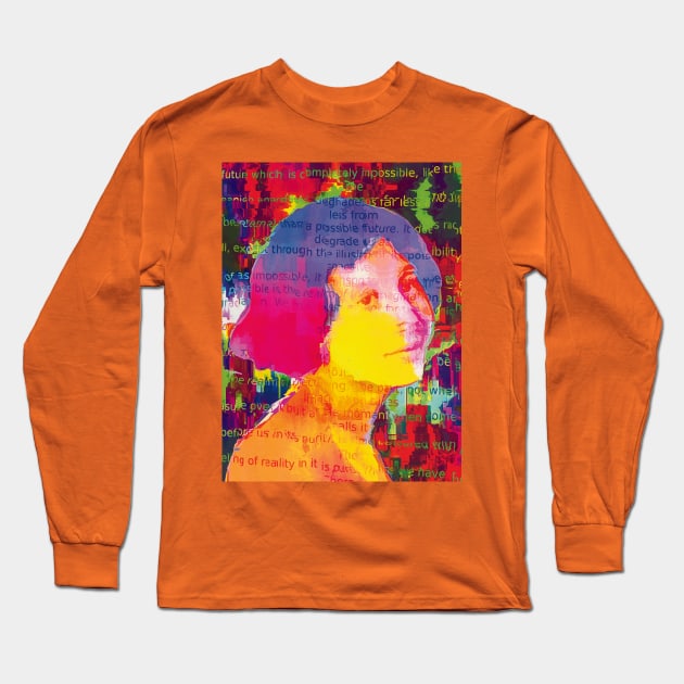 Simone Weil III - Art by Zoran Maslic Long Sleeve T-Shirt by Exile Kings 